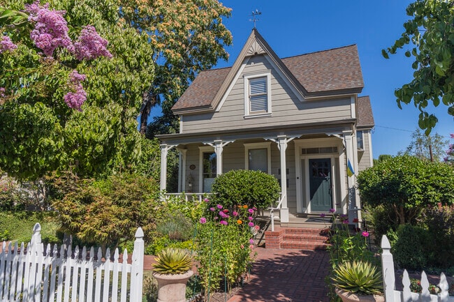 Fuller Park's classical stick style homes feature a central focal point in the roof.