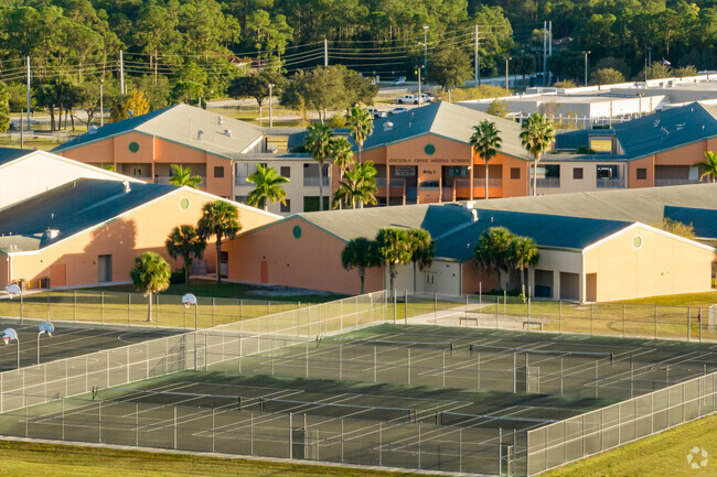 Osceola Creek middle school athletic courts.