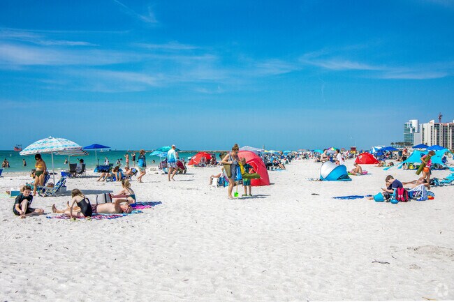Your days will be spent on the white sand beaches when living in Sand Key.