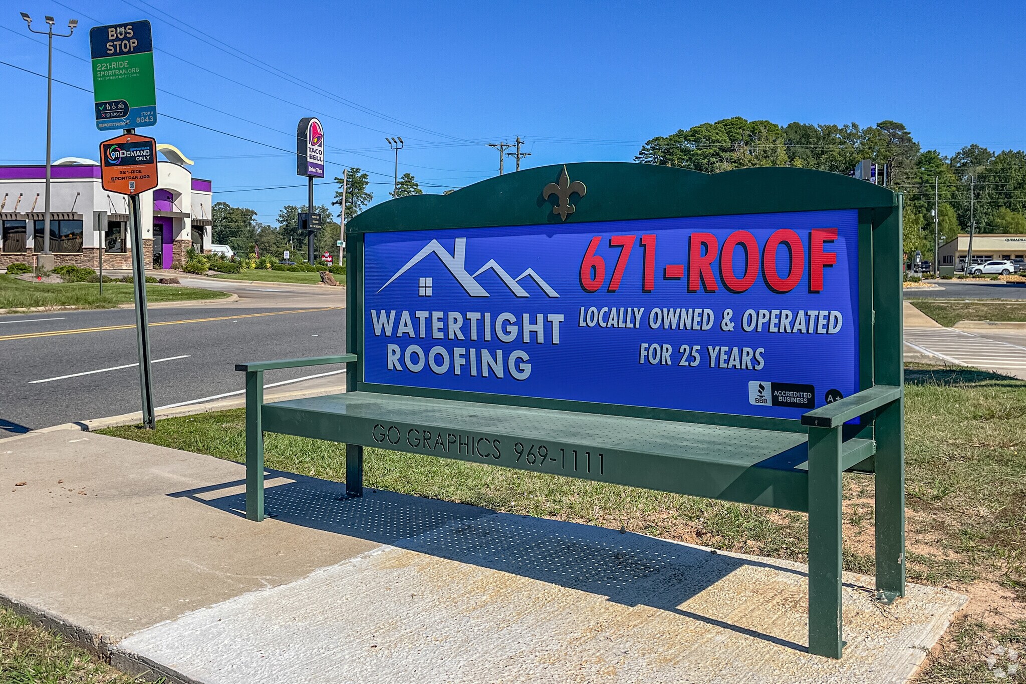 Public transportation in the town of Blanchard.