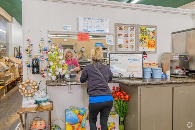 Cafe Downtown Clinton is a popular gathering place and restaurant for locals.