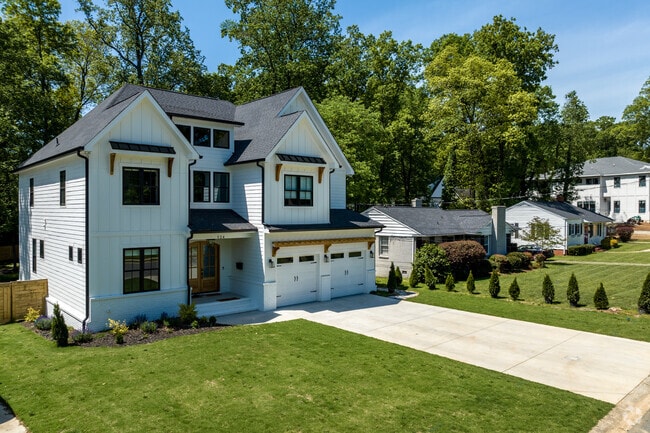 Newer larger homes are being built in the Colonial Village neighborhood.