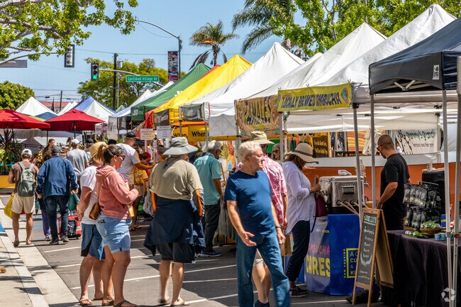 State Street Farmers Market in Carlsbad is open every Wednesday for locals to shop for goods near Rancho Carlsbad.