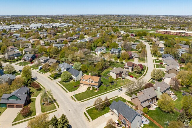 Neighborhood streets in Hillsborough break away from the traditional grid pattern.