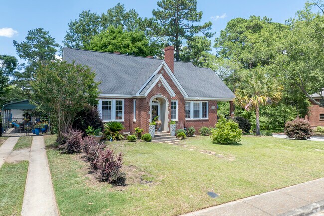 Lovely brick work stands out among the landscaping at a home in Seminary Ridge.