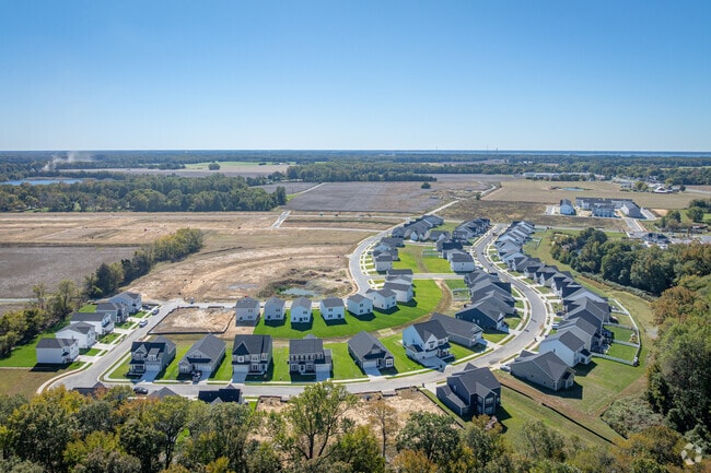 New homes are under construction at Lakeside at Trappe.