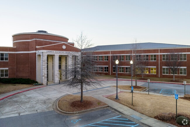 Entrance to James Clemens High School in Madison Alabama.