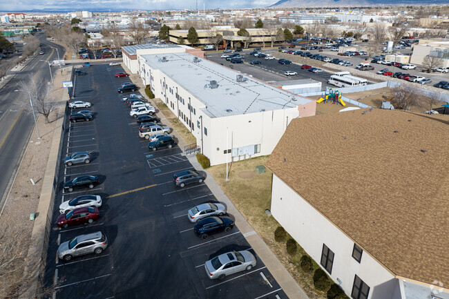 A southern view of ACES Technical Charter School.