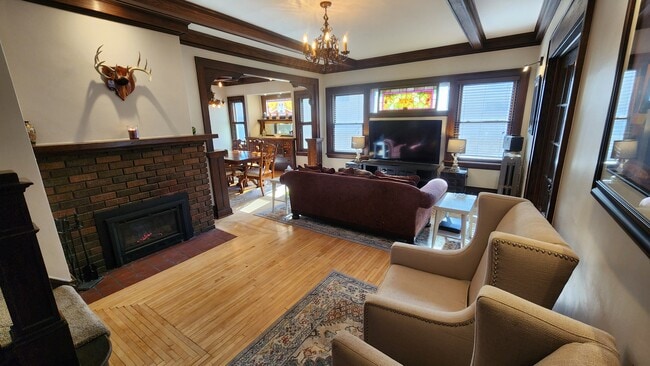 Living Room with gas fireplace