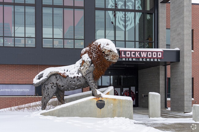 The lion is the mascot for for Lockwood High School.