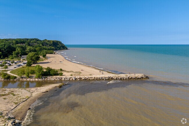 Locals have fun in the sun at Grant Park Beach.