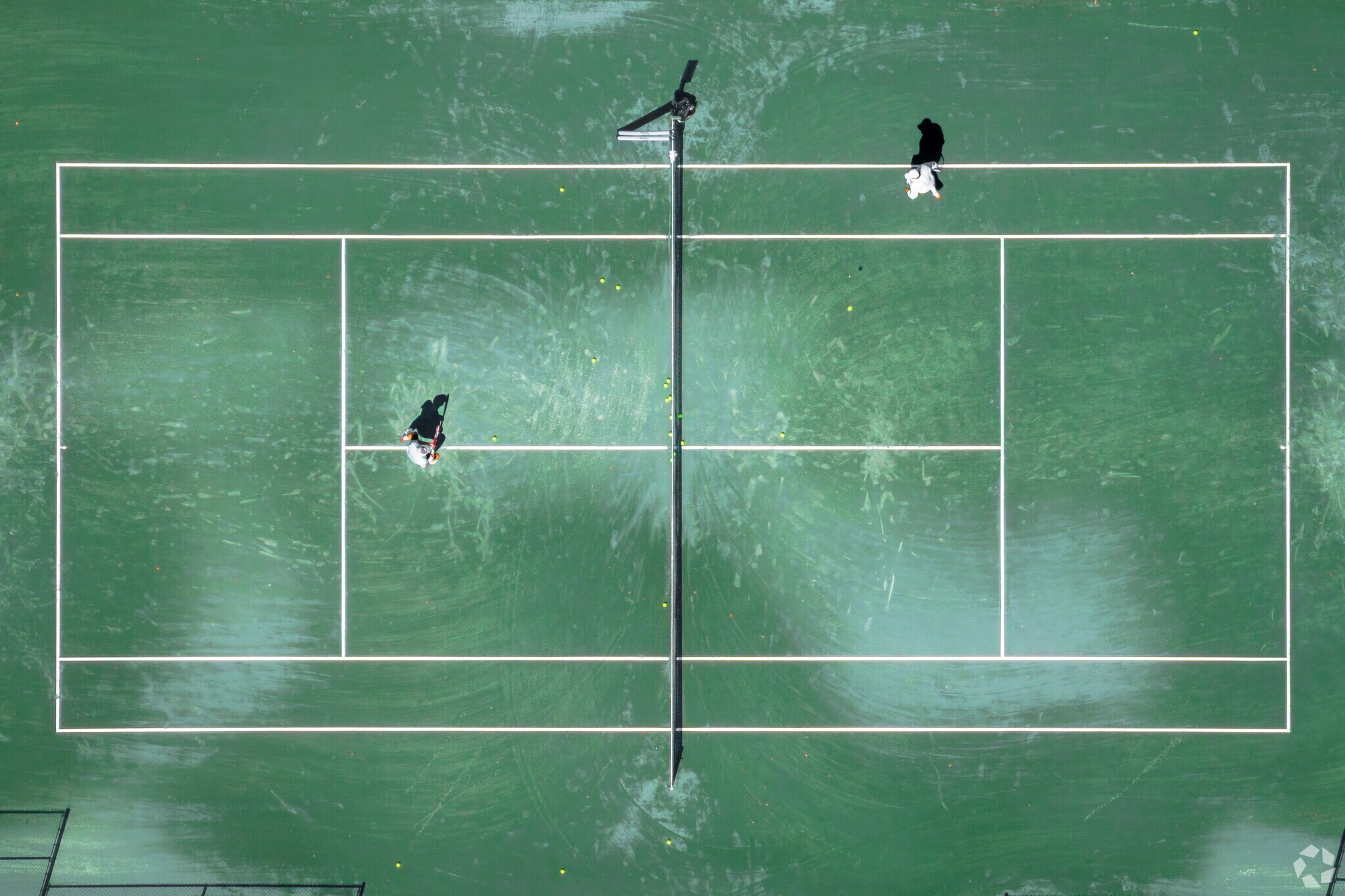 When not out on the golf course members take each other on in a game of tennis at the WHCC.