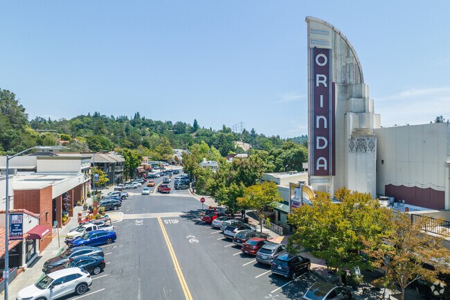 The historic Orinda Theater is a quick drive from Happy Valley and has all the newest releases.