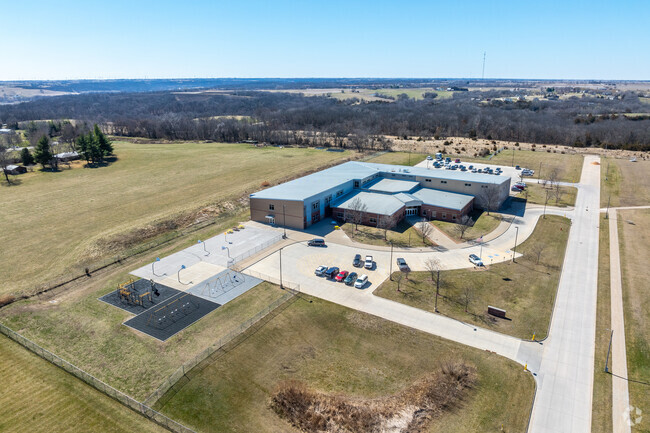 Winterset Middle School is located on the southern edge of Winterset.