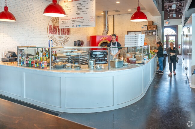 Watch your pizza being made in the open kitchen of Antico in Smoke Rise.
