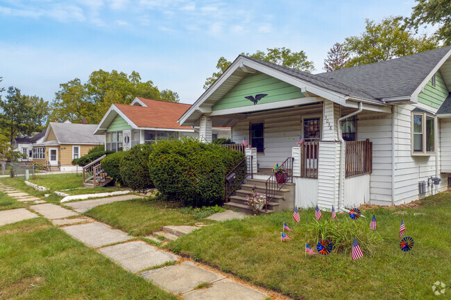 Bungalows with large porches are common in Southeast.
