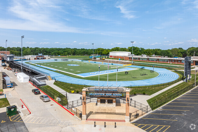 Grandview Senior High School has an awesome football team and field.