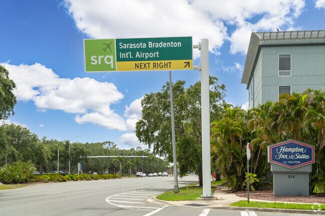 Sarasota Bradenton International Airport is less than a mile from DeSoto Acres.