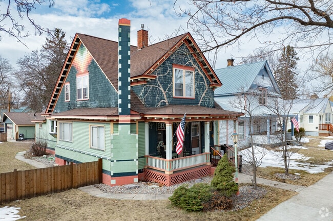 Kalispell dwellings include rows of eclectic Craftsman homes along friendly streets near shopping and schools.