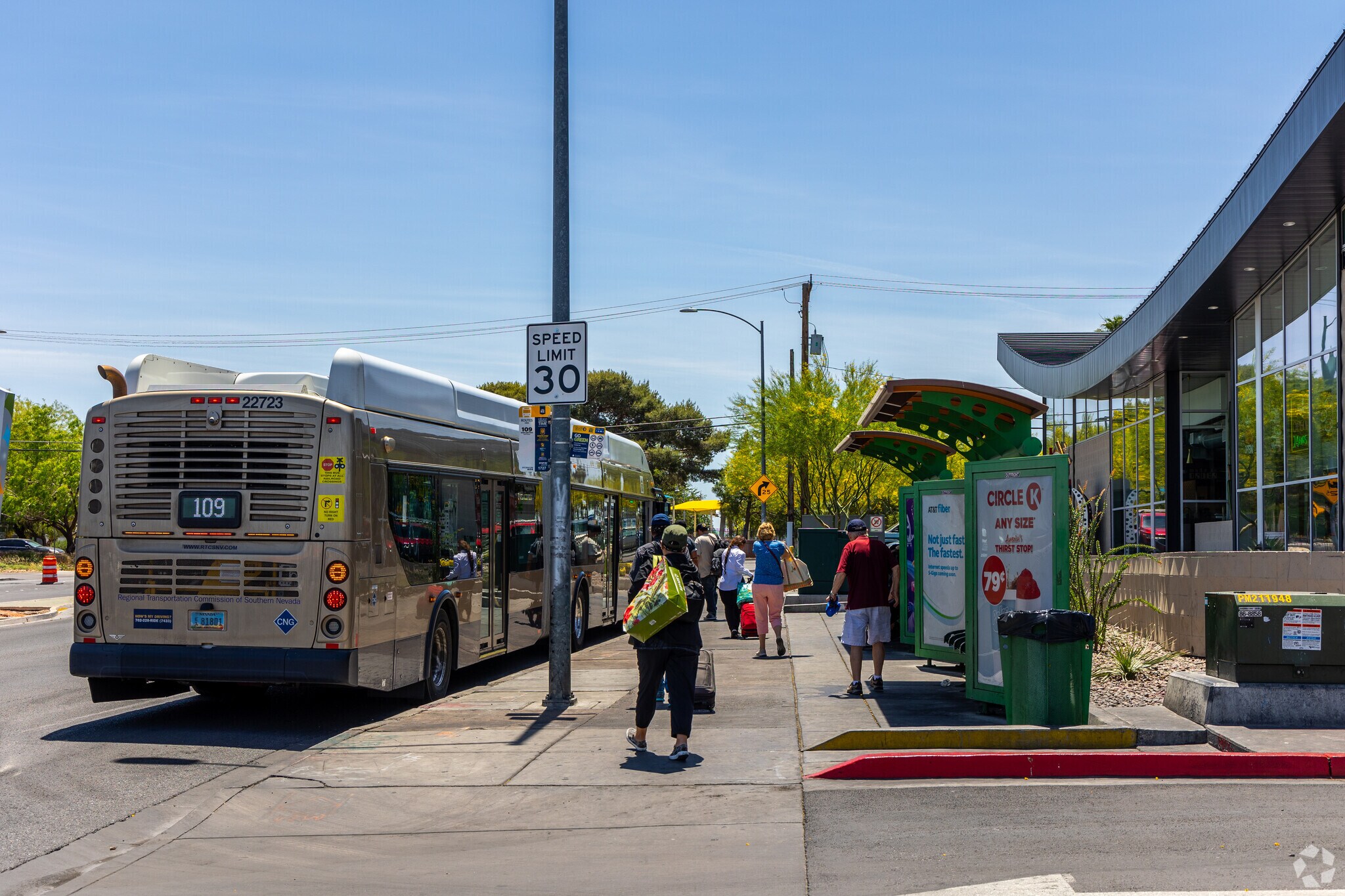 Bus stops are plentiful in Huntridge and are around all the main areas.