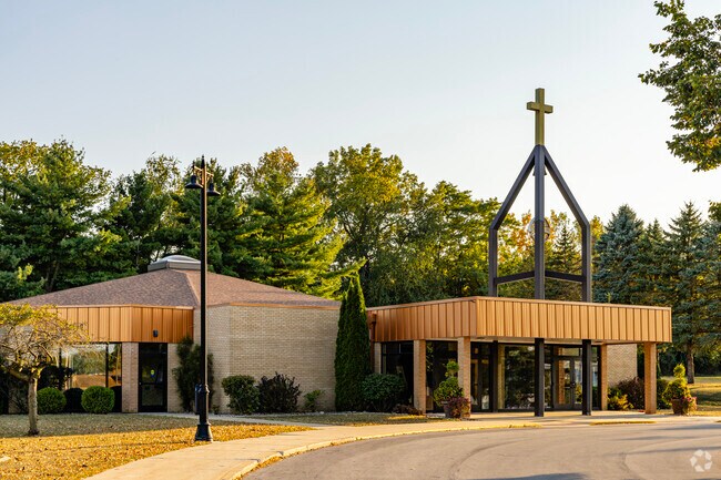 A majority of Council Oak's homes surround around Corpus Christi Catholic School and church.
