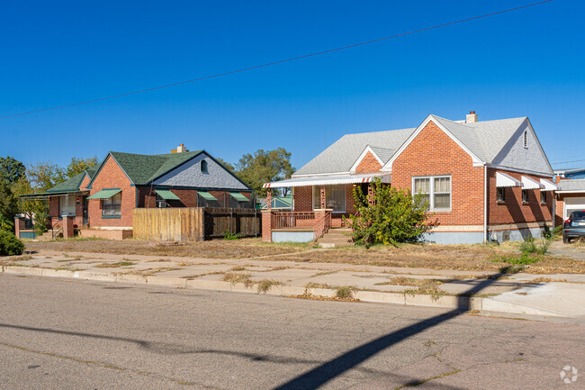 Most of the smaller brick homes in Grove are bungalow style houses.