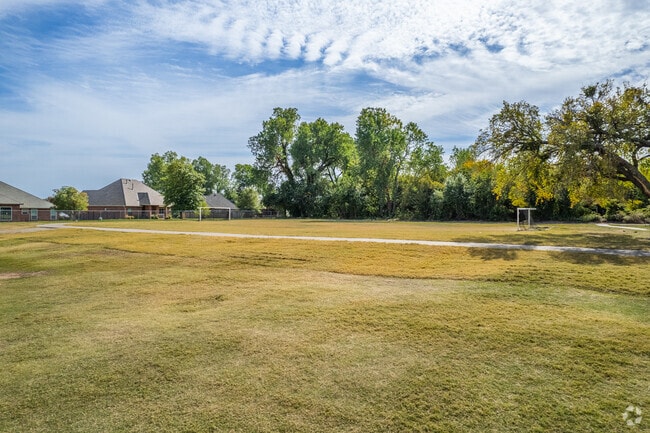Wide-open spaces to run and play at Roosevelt Elementary School in Norman.