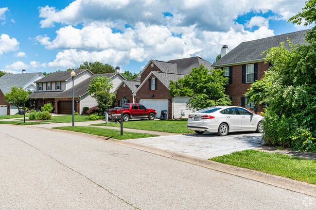 Neat and tidy yards and streets with sidewalks are typical in Worthington.