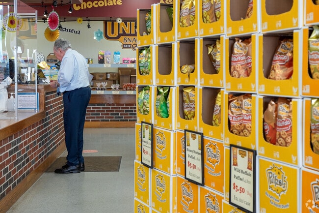 The Unique Snacks and Pretzel Bakery is buzzing with customers in Outer Muhlenburg Township.