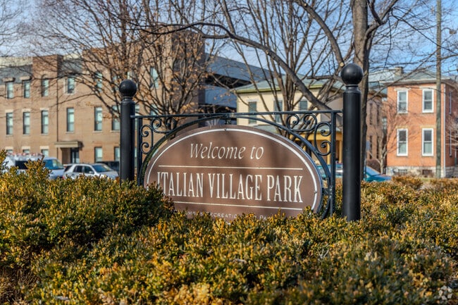 Italian Village Park resides between Italian Village and the Short North neighborhood.