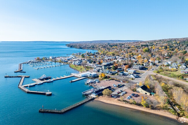 Lake Superior dominates the view from Bayfield neighborhoods.