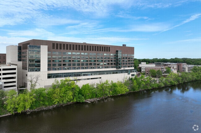 St. Cloud Hospital has a sprawling campus on the northern edge of Northside-Hester Park.