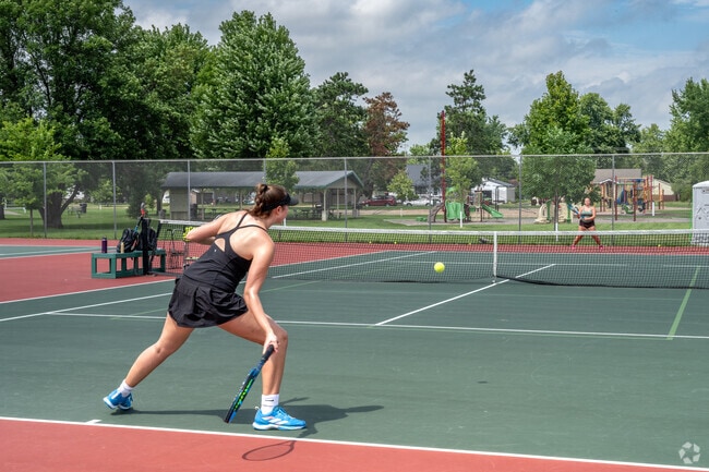 Tennis enthusiasts enjoy the quality courts at Altoona City Park.