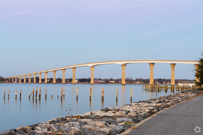 Gov. Thomas Johnson Bridge will take you across the Patuxent River to Solomon’s.