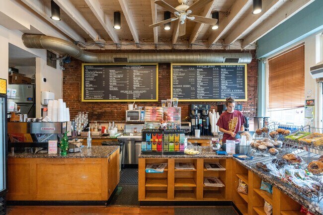 Daily Grind Coffee Shop in Fells Point offers some of the finest treats in Baltimore, MD.