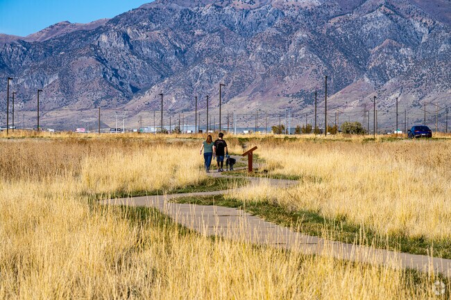 A winding trail at Dale Young Nature Park offers scenic mountain views in Perry.