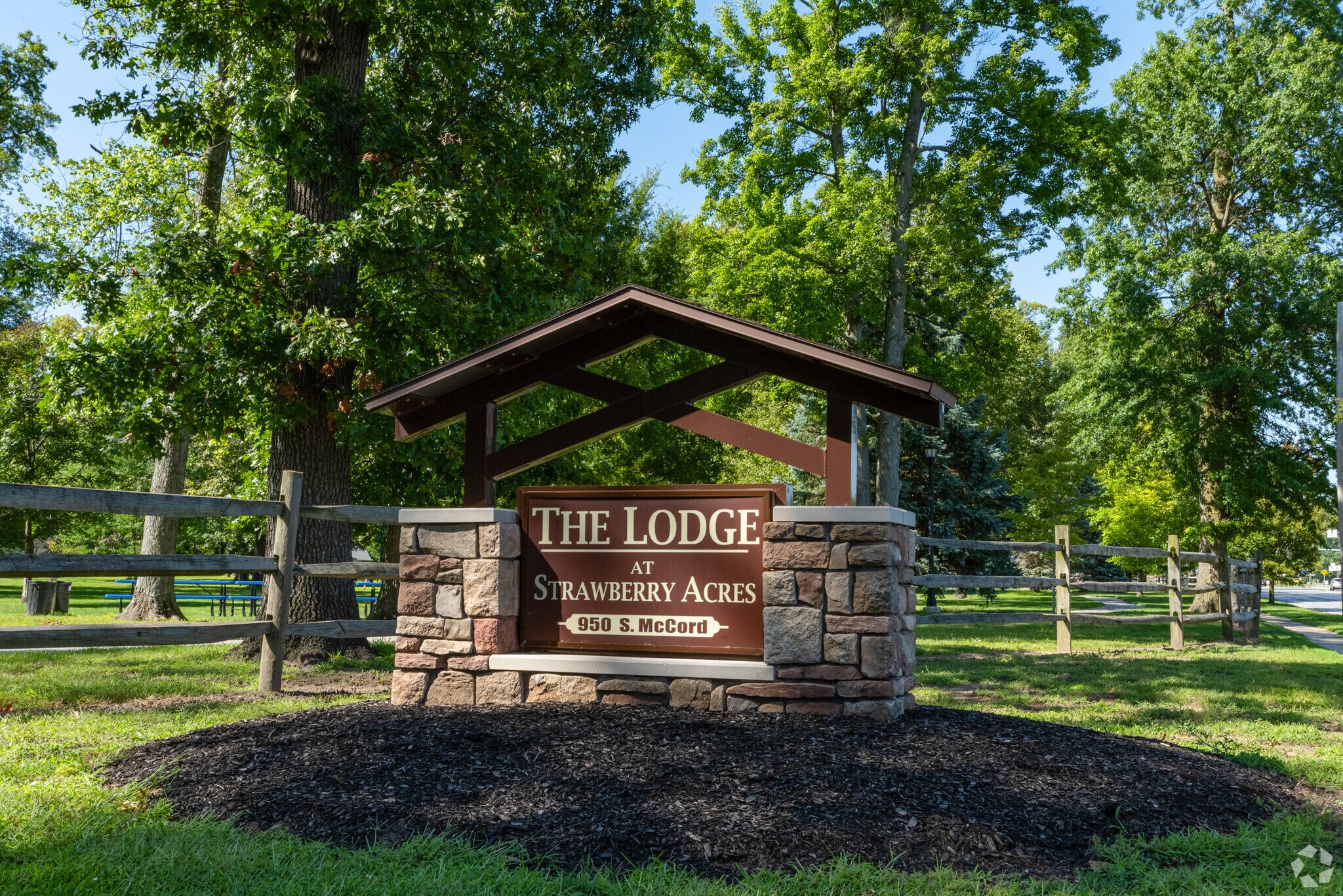 Strawberry Acres Park features space for family activities.