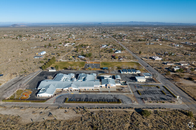 Pinon Hills Elementary offers a sprawling campus when viewed from above.