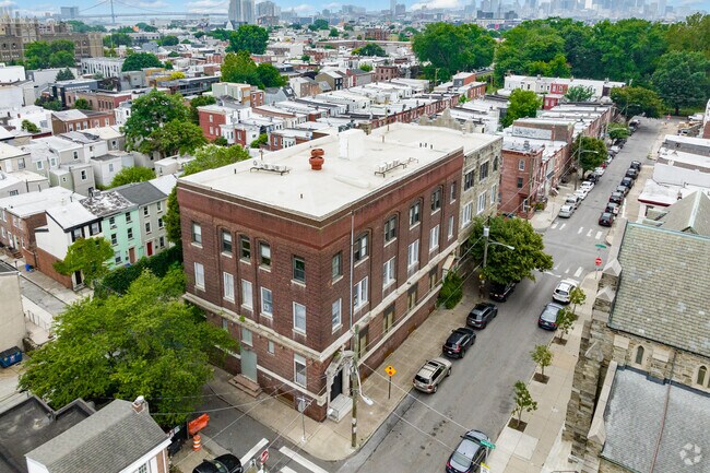 Rain or shine, the Holy Name of Jesus stands tall, a symbol of unwavering faith in the Fishtown.