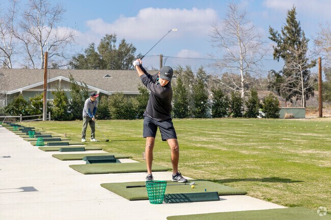 Practice your swings at the Rustic Canyon Golf course located in Moorpark.