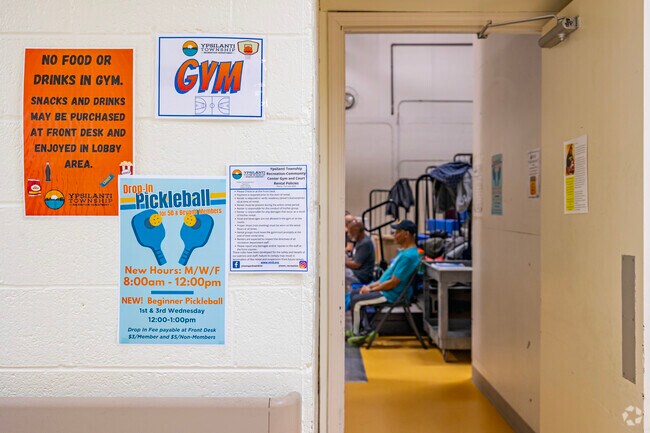 Ypsilanti Community Center features an indoor pickleball court with more across the street.