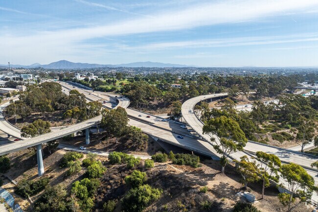 Interstate 805 and Interstate 15 run by Azalea-Hollywood Park.