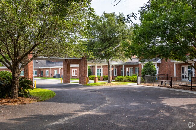 The Charleston Christian School campus in West Ashley has beautiful brick buildings.