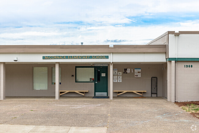 McCornack Elementary School is one of many school options in the Churchill neighborhood.