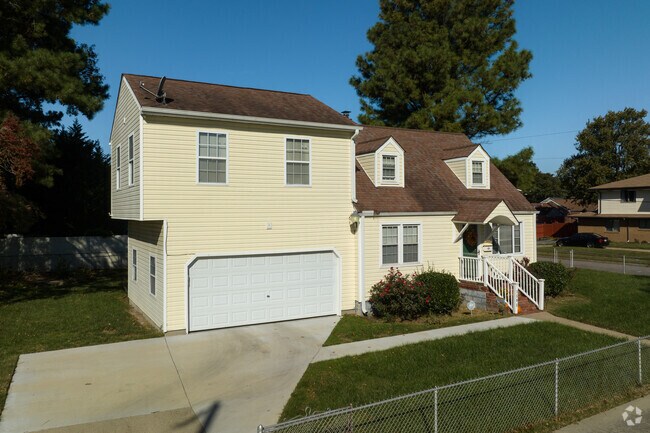 Many Campostella homes include two-car garages.
