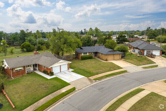 Rows of homes in Pennington are lined with a sidewalk for residents to take night walks.