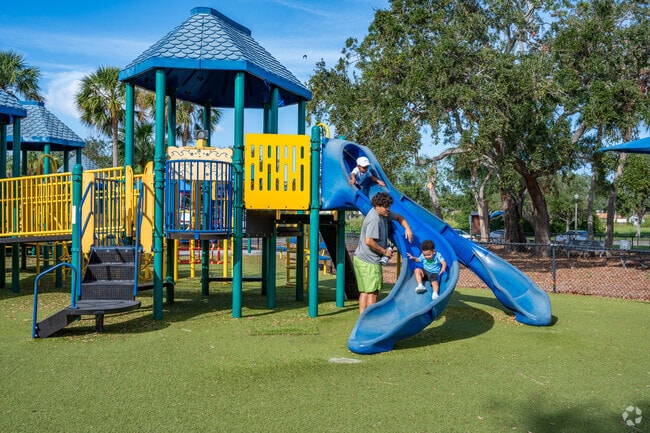 Dell Holmes Park playground is huge and plenty of space for good times.