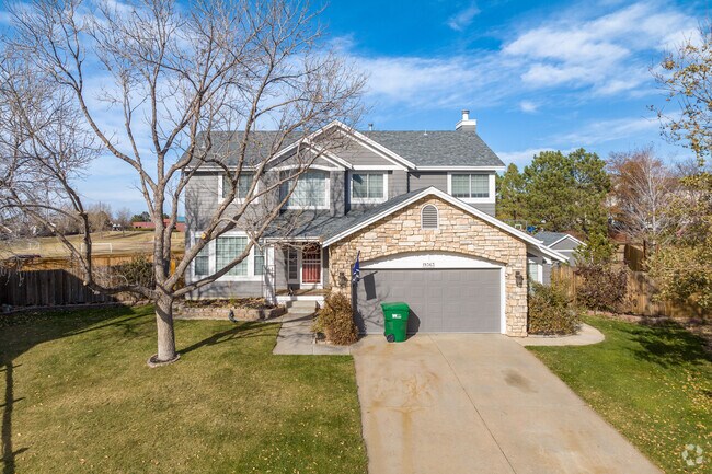 Traditional homes with two-car garages are common in Smoky Ridge, Centennial.