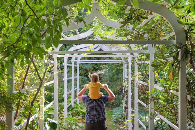 Stroll through the lush historical gardens at Long Hill in Centerville.