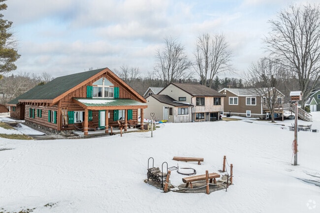 There are a variety of home styles to choose from when living on Wolf Lake.